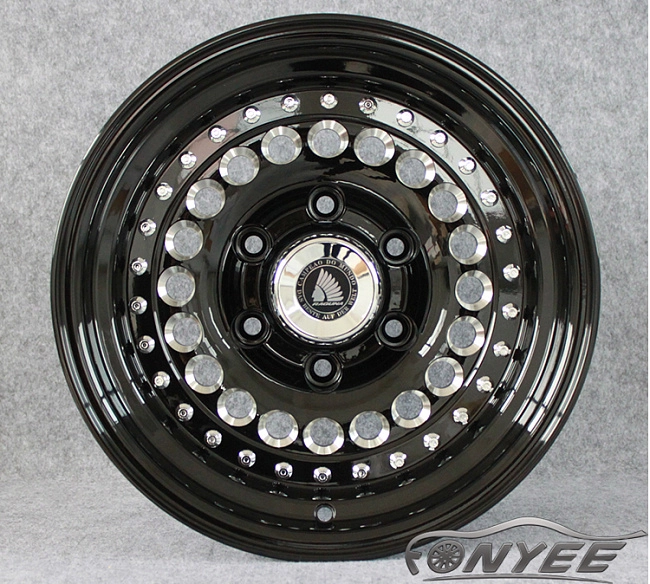 картинка Новые диски Raguna D-Force AKRO R15 6X139,7 ET-44 J10 черные + серебро магазин  StreetTuning 