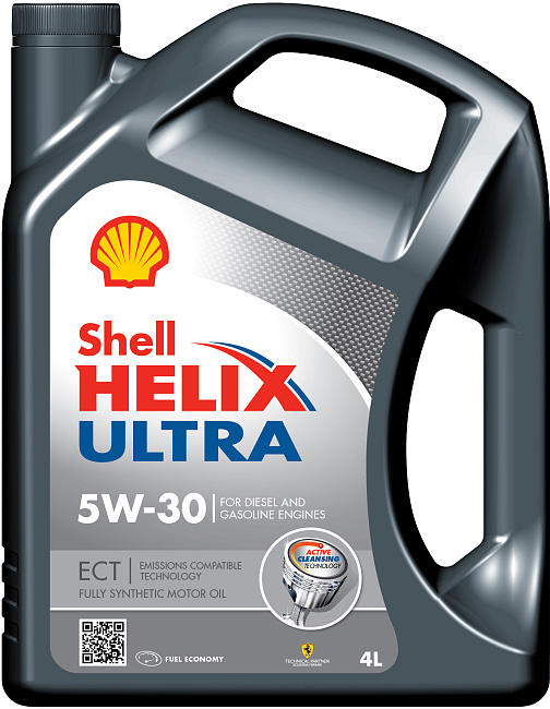 картинка Синтетическое моторное масло Shell Helix Ultra Extra / ECT 5W-30 - 4 л магазин  StreetTuning 