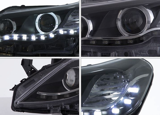 картинка Передние фары для Toyota Mark X Angel Eyes 2010-2013 магазин  StreetTuning 