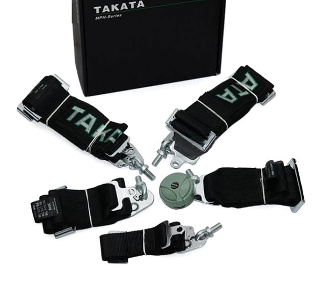 картинка Ремень безопасности 5-ти точечный TAKATA Style, черный магазин  StreetTuning 