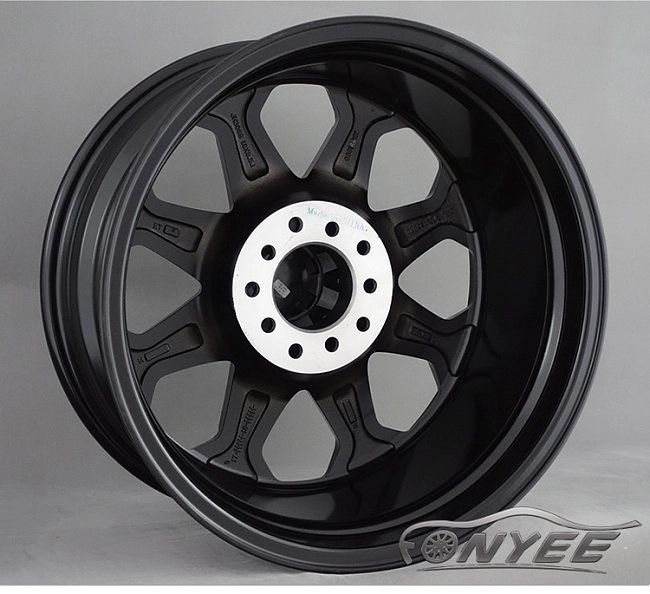 картинка Новые диски TUFF AT black R18 5x130-5x120 ET20 J8,5 черные глянцевые магазин  StreetTuning 