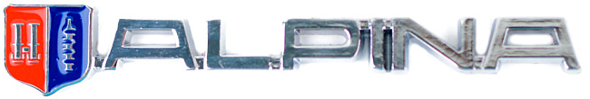 картинка Металлический шильдик с логотипом "Alpina" магазин  StreetTuning 