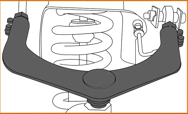 картинка Передние верхние рычаги под лифт 1-3, для Nissan Frontier / Pathfinder магазин  StreetTuning 