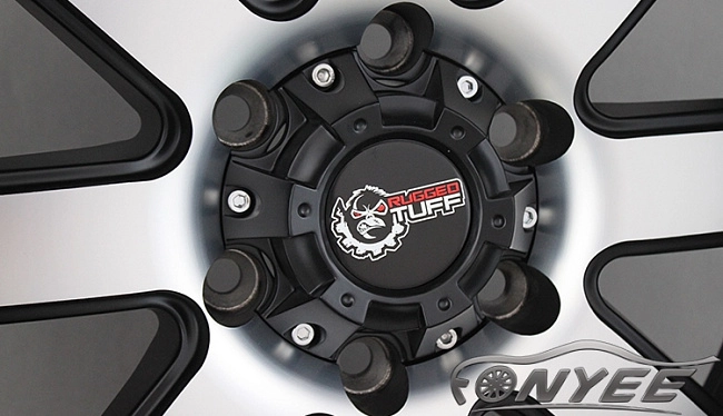 картинка Новые диски TUFF RuGGed RT888 R20 6X139,7 ET-44 J12 черные с серебром магазин  StreetTuning 