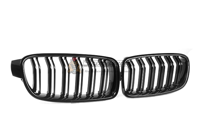 картинка Решетки радиатора BMW 3 Series F30 / F31 / F35, двойные ламели, ABS магазин  StreetTuning 