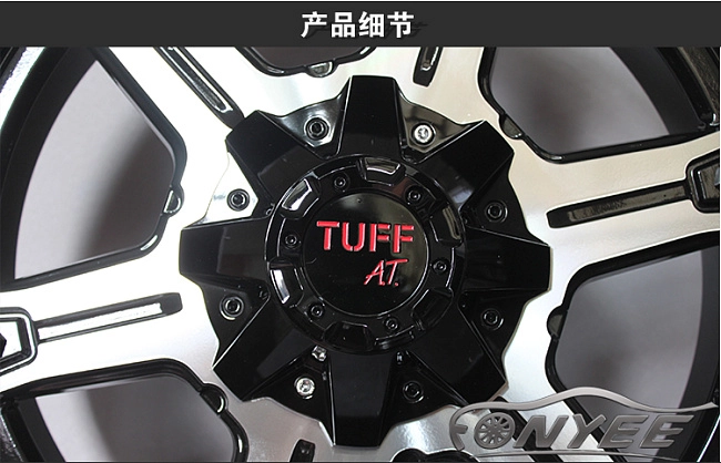 картинка Новые диски TUFF  R22 6X139,7 ET20 J9 черные с серебром магазин  StreetTuning 