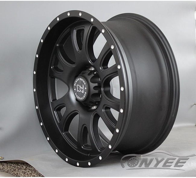 картинка Новые диски Black Rhino R20 6X139,7 ET12 J9 череный магазин  StreetTuning 