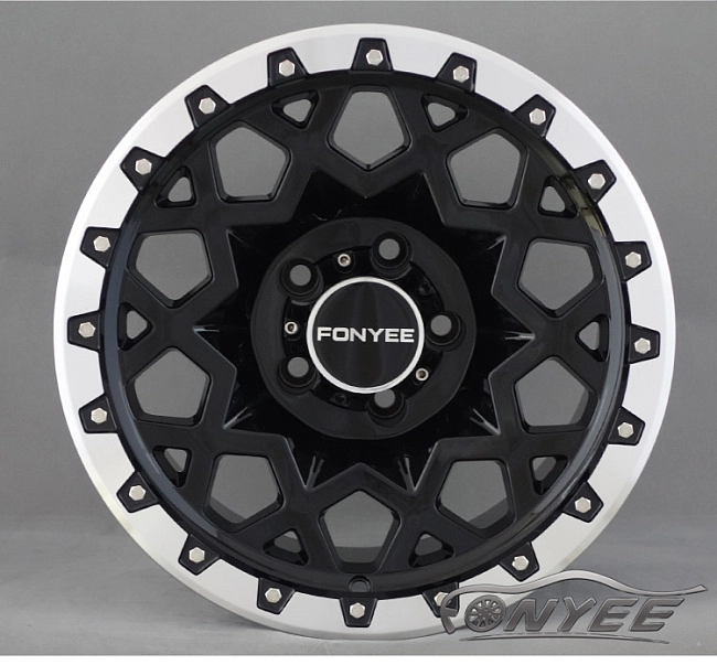 картинка Новые диски Black Rhino Sprocket R17 6X114,3 ET0 J8,5 черный + серебро магазин  StreetTuning 