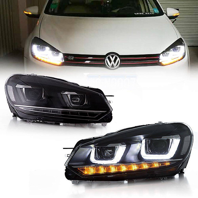 картинка Передние фары для Volkswagen GOLF MK6 2010-2014 магазин  StreetTuning 