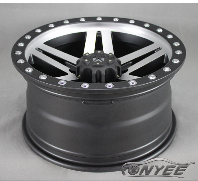 картинка Новые диски MVF-957 R17 6X139,7 ET-15 J8,5 серебро + черный магазин  StreetTuning 