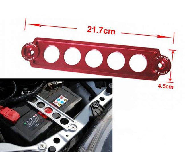 картинка Крепеж для аккумулятора Epman, красный L-215 мм магазин  StreetTuning 