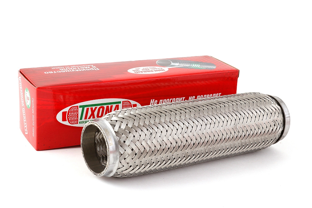 картинка Гофра глушителя Tixona (сталь 304 трехслойная) 55*280 от магазина  StreetTuning