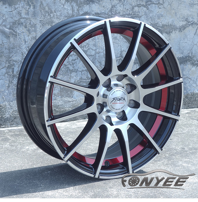 картинка Новые диски Storm Wheels R15 5x114,3 ET38 J6 черные + серебро магазин  StreetTuning 