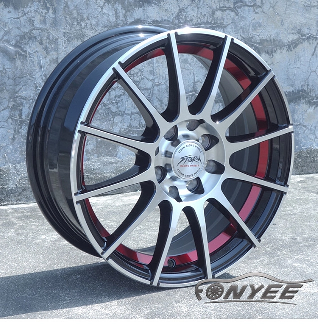 картинка Новые диски Storm Wheels R15 5x114,3 ET38 J6 черные + серебро магазин  StreetTuning 