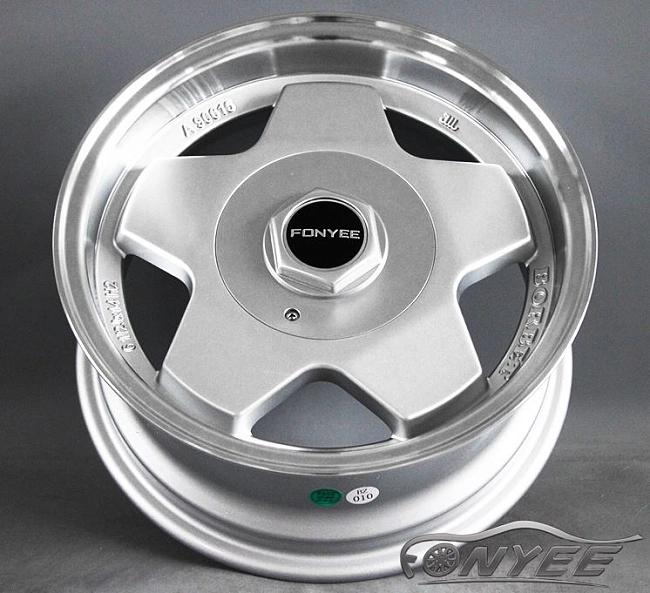 картинка Новые диски Borbet A R15 4х100/114,3 ET20 J7 серебро + полированная полка магазин  StreetTuning 