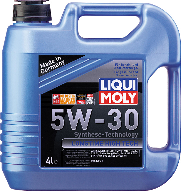 картинка Синтетическое моторное масло Liqui Moly 5W-30 LongTime High Tech - 4 л магазин  StreetTuning 