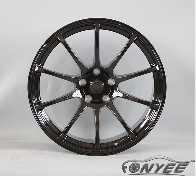 картинка Новые диски Advan RS R19 5x114,3 ET35 J9,5 черный глянец магазин  StreetTuning 