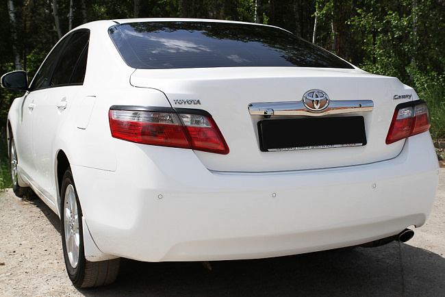 картинка Toyota Camry V40 (рестайлинг) 2009—2011 Накладки на задние фары (реснички) компл.-2 шт. магазин  StreetTuning 