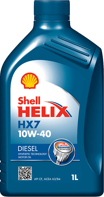 картинка Полусинтетическое моторное масло Shell Helix Diesel HX7 10W-40 - 1 л магазин  StreetTuning 
