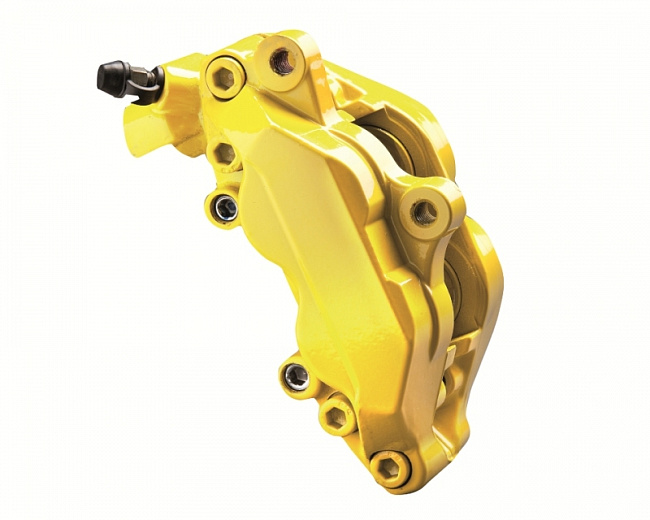 картинка Краска для суппортов АЭРОЗОЛЬ FOLIATEC желтая глянцевая (2132) магазин  StreetTuning 