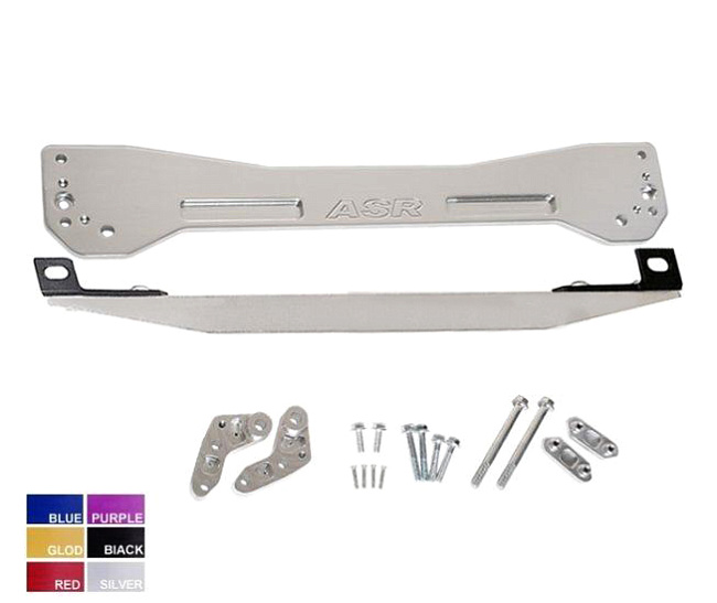 картинка Задние усилители подрамника ASR style для Honda Civic EK 1996-2000 г, серебряные магазин  StreetTuning 