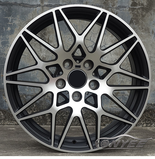 картинка Новые диски BMW AG MGT R18 5x120 ET25 J8,5 черный мат + серебро магазин  StreetTuning 