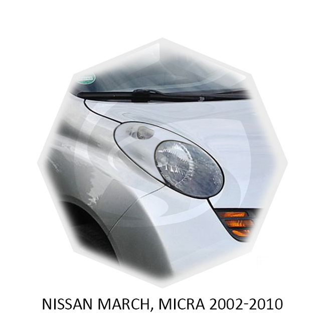 картинка Реснички на фары для  NISSAN MARCH, MICRA 2002-2010г магазин  StreetTuning 