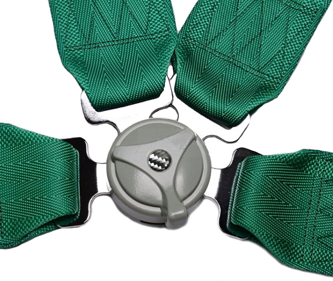 картинка Ремень безопасности 4-х точечный TAKATA Style, зеленый магазин  StreetTuning 