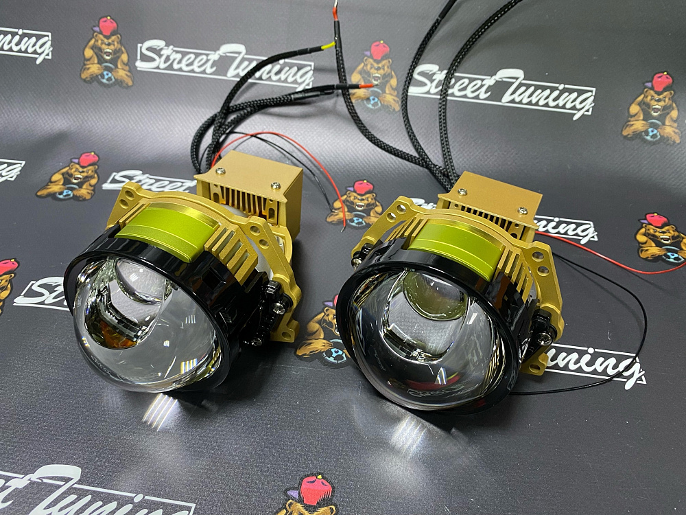 картинка Светодиодные линзы Sanvi L80 Laser, 3 дюйма 5500k от магазина  StreetTuning