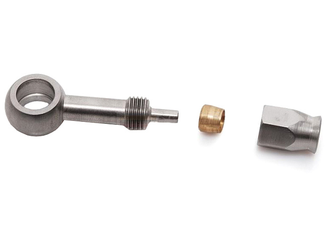 картинка Банжо-фитинг тормозной AN3 0 градусов d10.2 магазин  StreetTuning 