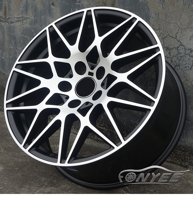 картинка Новые диски BMW AG MGT R18 5x120 ET25 J8,5 черный мат + серебро магазин  StreetTuning 