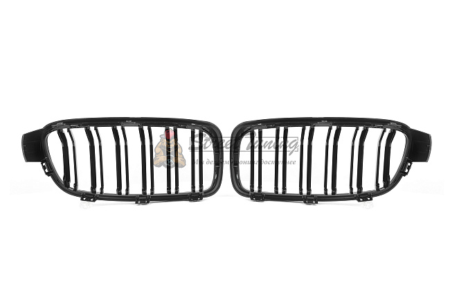 картинка Решетки радиатора BMW 3 Series F30 / F31 / F35, двойные ламели, ABS магазин  StreetTuning 