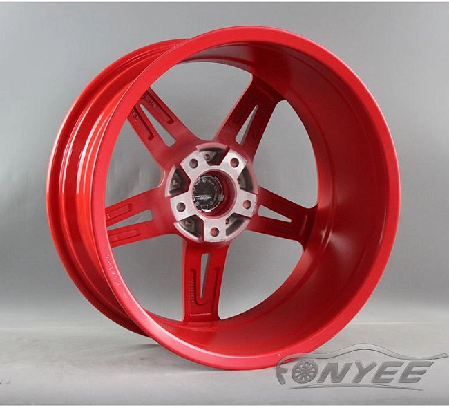 картинка Новые диски AC schnitzer AC1 R18 5X114,3 ET38 J8 серебро + красный цвет магазин  StreetTuning 