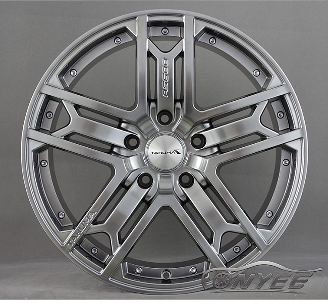 картинка Новые диски Takuma RS600 аналог Kahn RS600 R19 5х108 ET40 J8,5 серебро + черный магазин  StreetTuning 