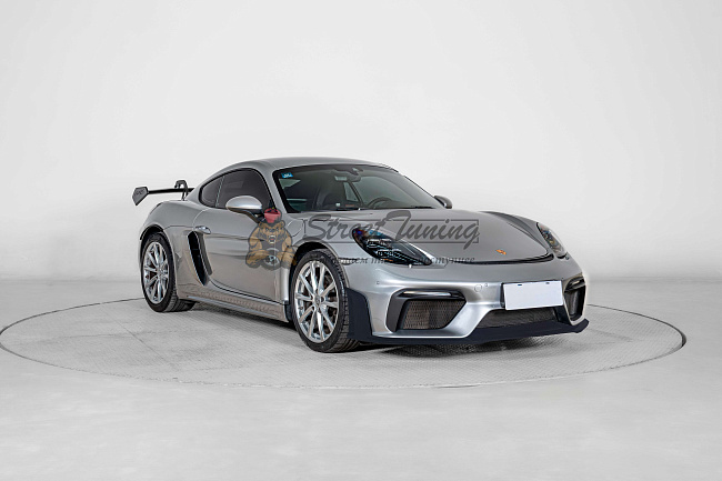 картинка Комплект обвеса GT4 RS (реплика) с антикрылом GT4 для Porsche 718 Boxster (982) и Cayman (982C) 2017+ магазин  StreetTuning 