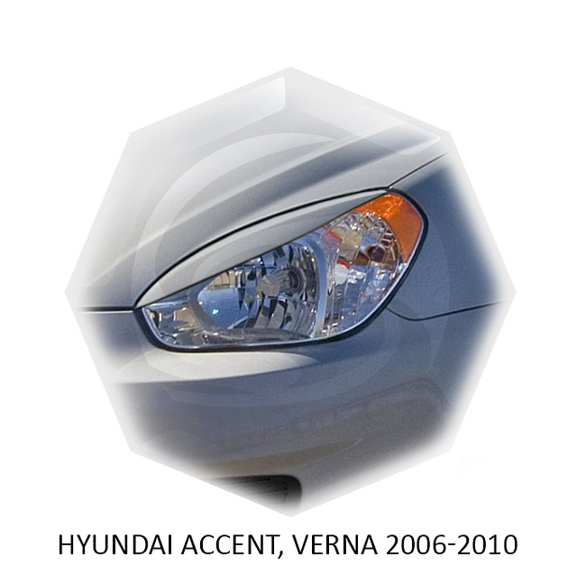 картинка Реснички на фары для  HYUNDAI ACCENT, VERNA   2006-2010г магазин  StreetTuning 