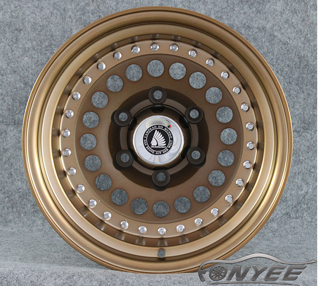 картинка Новые диски Raguna D-Force AKRO R16 6X139,7 ET-5 J9 бронза + серебро магазин  StreetTuning 