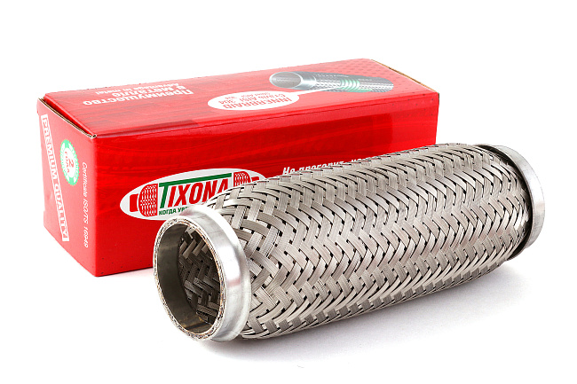 картинка Гофра глушителя Tixona (сталь 304 трехслойная) 50*200 магазин  StreetTuning 