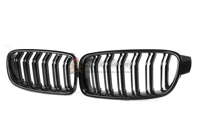 картинка Решетки радиатора BMW 3 Series F30 / F31 / F35, двойные ламели, ABS магазин  StreetTuning 