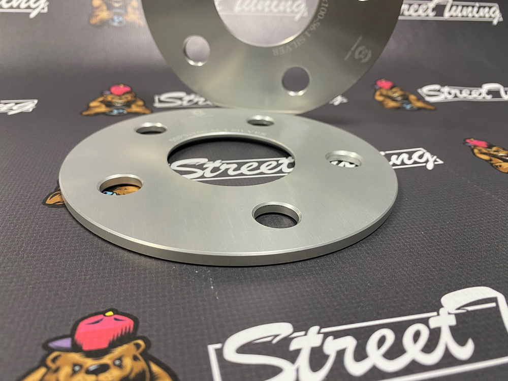 картинка Проставка Starleks 5 мм 5x100 цо 56.1 сквозная Silver от магазина  StreetTuning