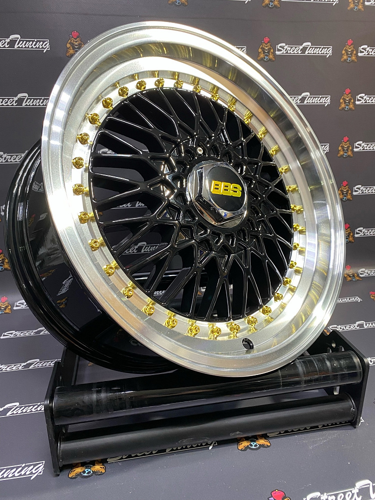 картинка Новые диски BBS RS R16 J7.5 ET30 4x100/114,3 Black + Silver от магазина  StreetTuning