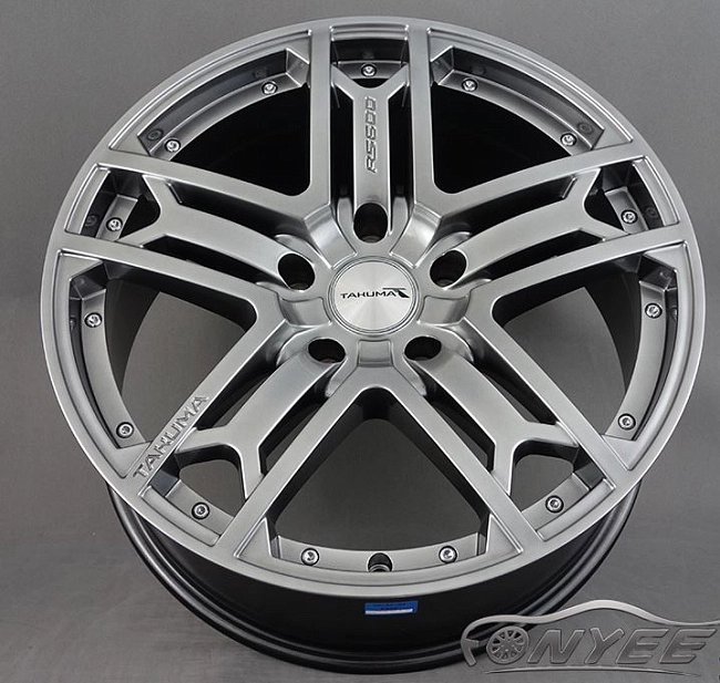 картинка Новые диски Takuma RS600 аналог Kahn RS600 R19 5х108 ET40 J8,5 серебро + черный магазин  StreetTuning 