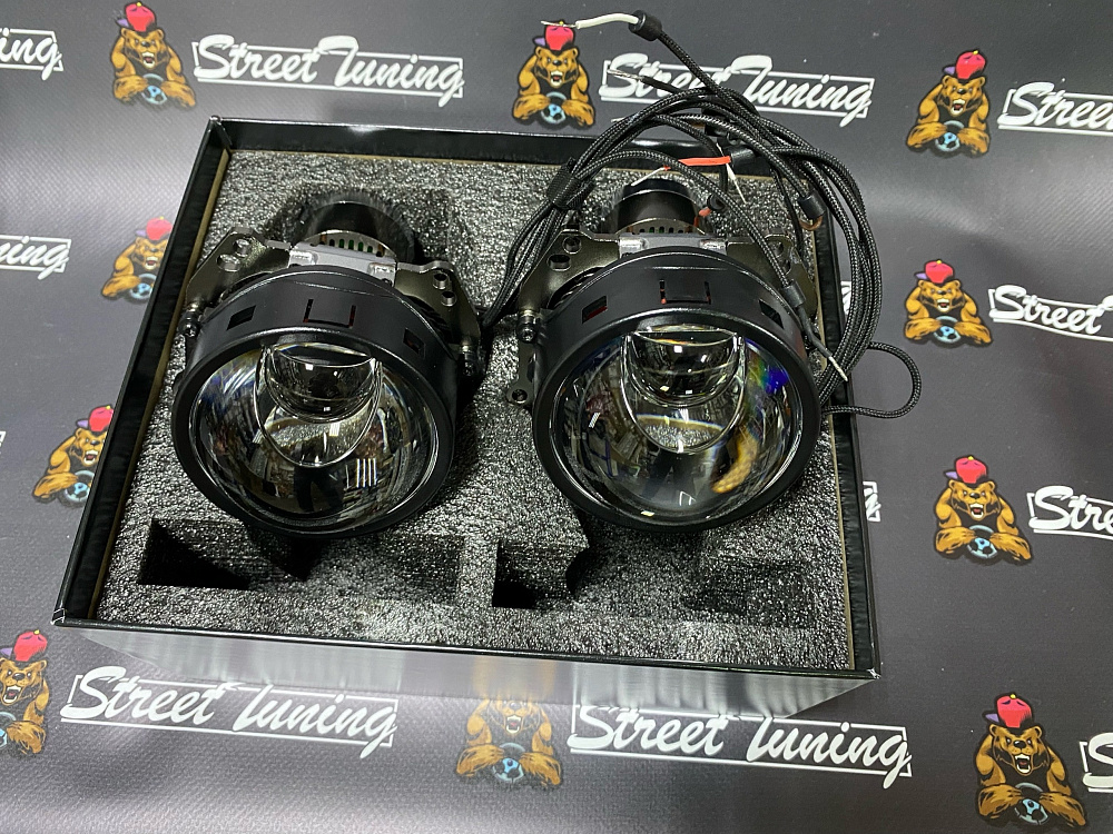картинка Светодиодные линзы Sanvi L70 Laser, 3 дюйма 5500k от магазина  StreetTuning