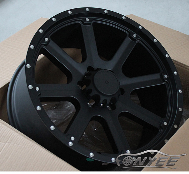 картинка Новые диски Black Rhino R20 6X139,7 ET12 J9 череный мат магазин  StreetTuning 