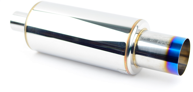 картинка Прямоточная банка HKS Style серии Jasma, с напылением D - 63 x 110 мм L - 560 мм магазин  StreetTuning 