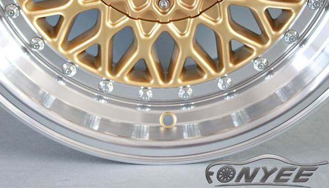 картинка Новые диски BBS RS R16 4X100/4X108 ET20 J9 золото + полированная полка магазин  StreetTuning 