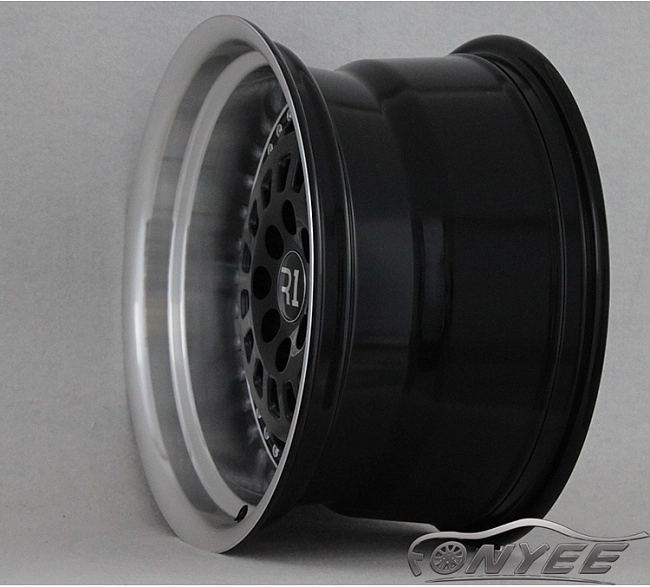 картинка Новые диски ESM 015 R16 4x100-114,3 ET15 J9 черный глянец + серебро магазин  StreetTuning 