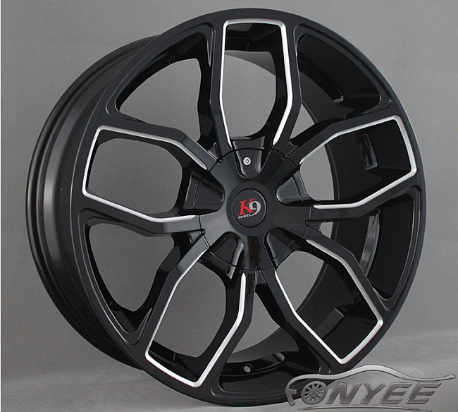 картинка Новые диски K9 E29 R22 5х115/127 ET30 J9,5 черный + серебро магазин  StreetTuning 