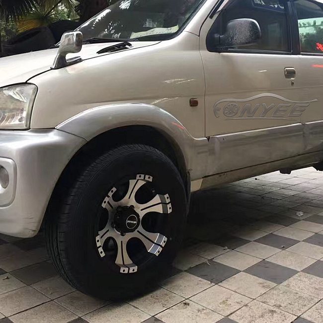 картинка Новые диски Alado R16 6х139,7 J8 ET-10 черные + серебро магазин  StreetTuning 