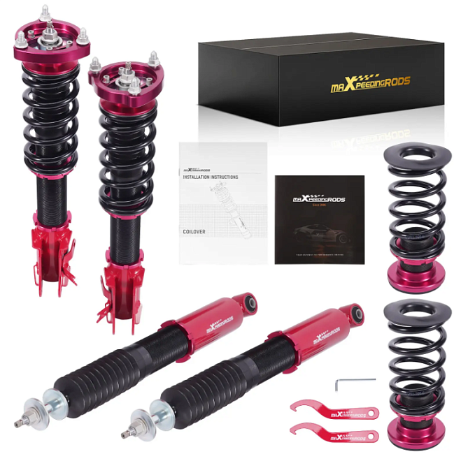 картинка Винтовая подвеска койловеры Maxpeedingrods для Honda Civic 2006-2011 магазин  StreetTuning 